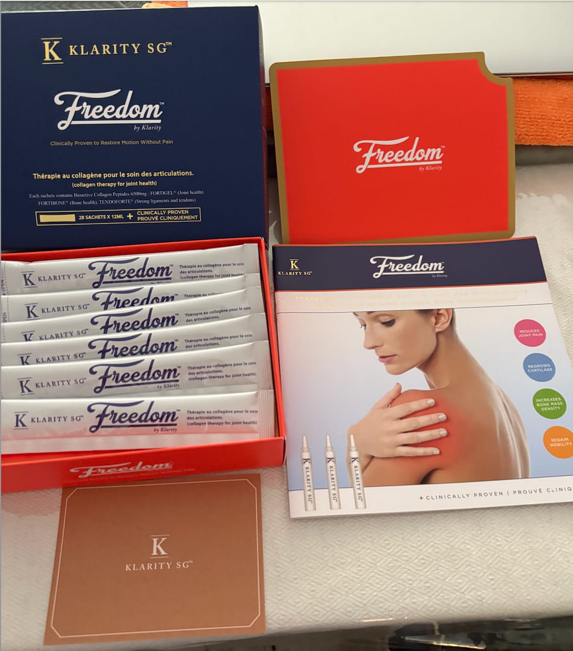Customer photo review of Freedom by KlaritySGᵀᴹ - Medical Grade Bioactive Collagen Peptides to heal Joint pain