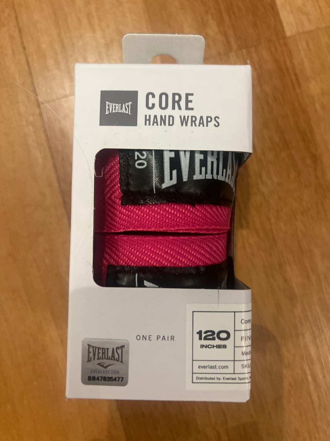 Customer photo review of Vendas de Boxeo Everlast Core Rosado
