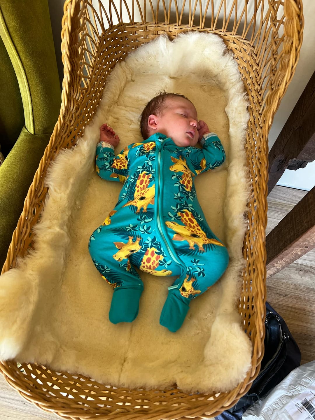 Customer photo review of Lambskin Baby Rug