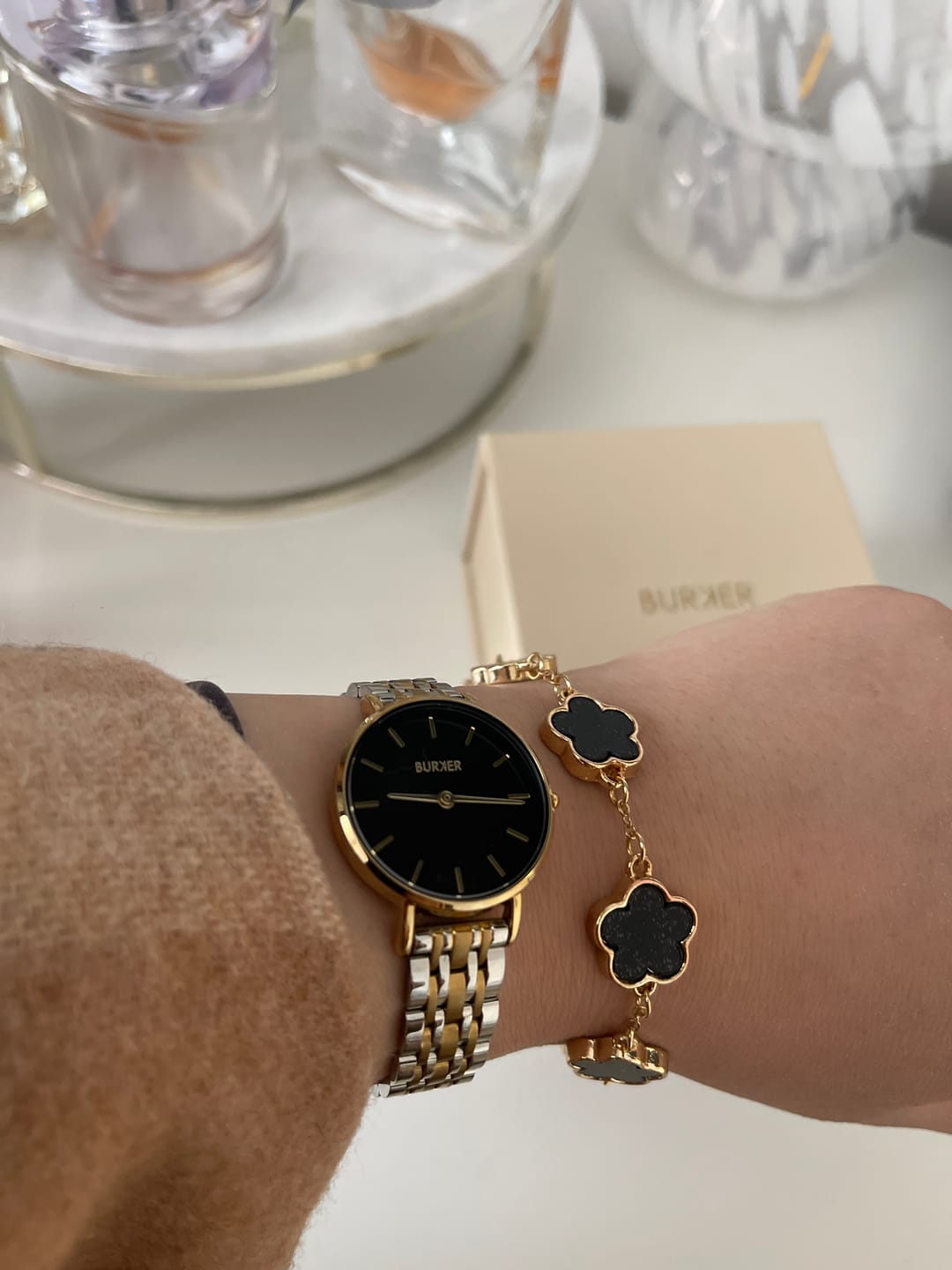 Customer photo review of Ruby Petite Black Gold Silver