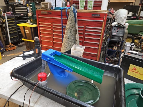 Customer photo review of The Boss Clean Up Sluice - Bare Unit