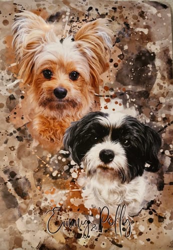 Customer photo review of Aquarell Pawtrait
