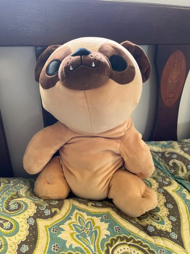 Customer photo review of Weighted HugaLump Animal Plush