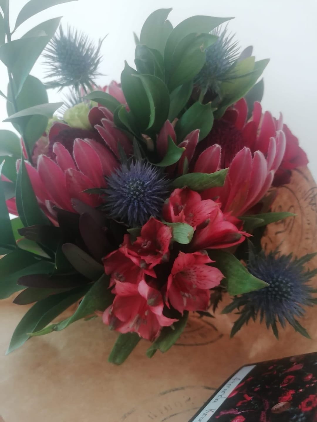 Customer photo review of Moody - Fresh Flower Bunch In Shades of pink, purple and red