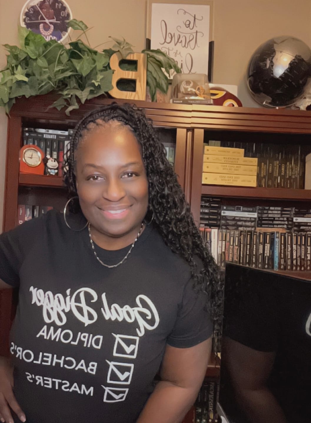 Customer photo review of Goal Digger Master's tee