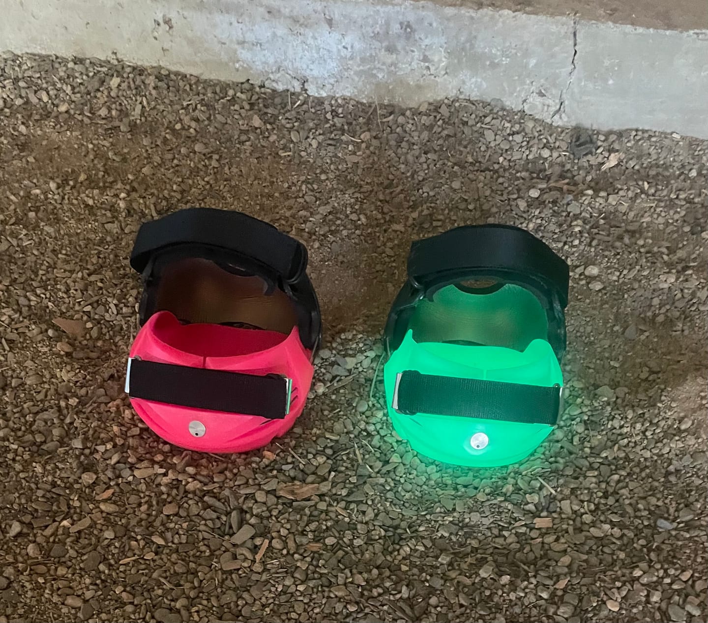 Customer photo review of Renegade® Viper Glow™ Hoof Boots - Atomic Green