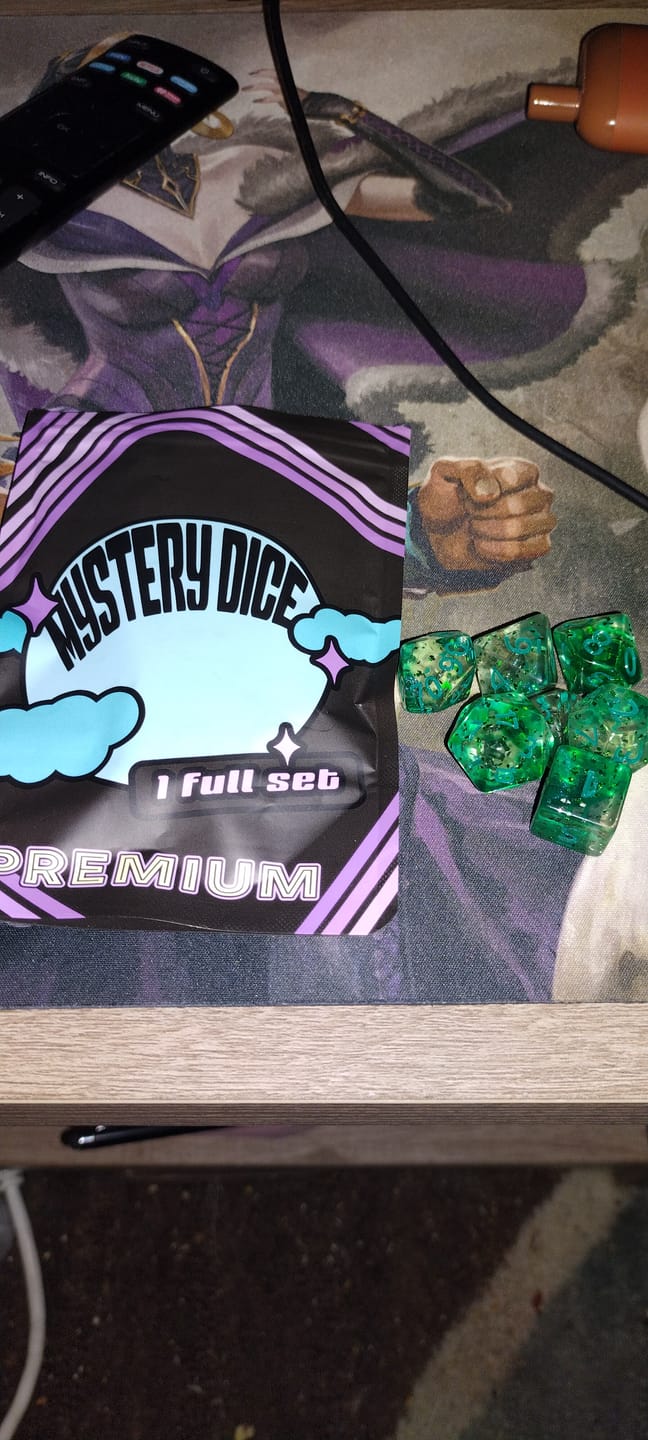 Customer photo review of Premium Mystery Dice