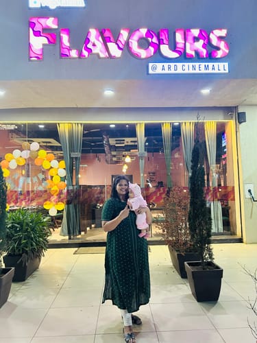 Customer photo review of Yellow and Green Handloom Maxi