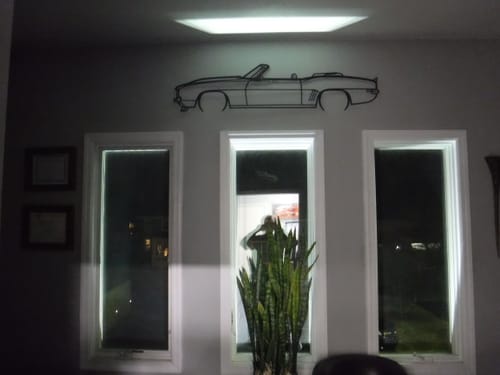 Customer photo review of Camaro Convertible 1969 Detailed Silhouette Metal Wall Art