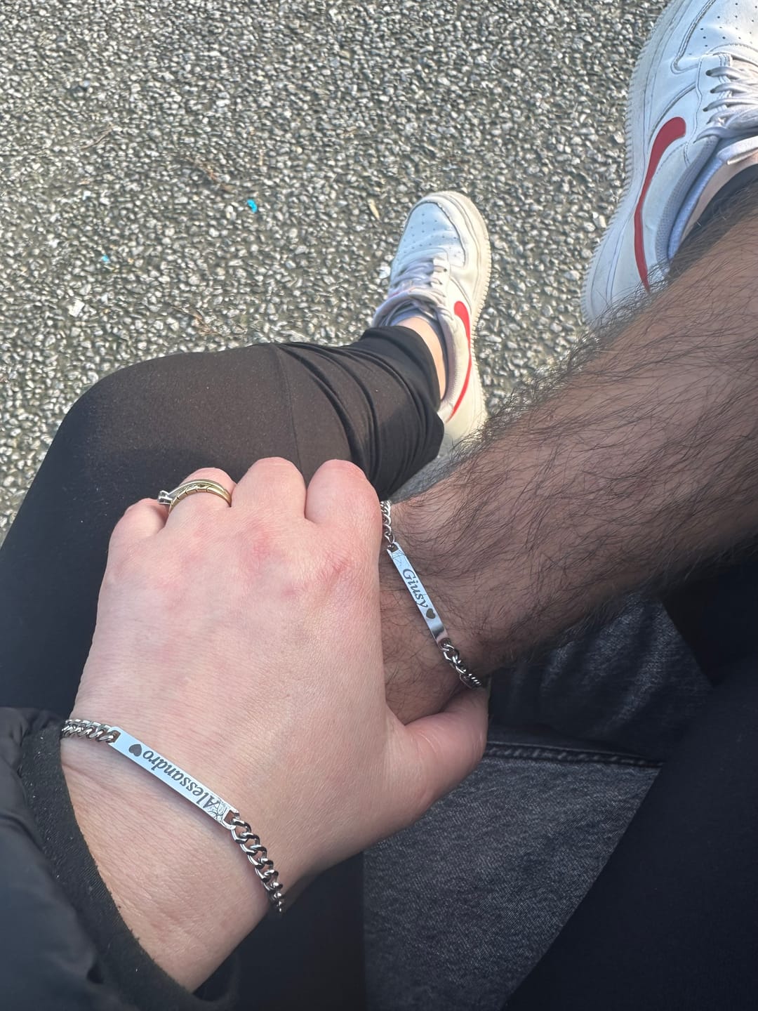Customer photo review of Bracciali per Coppia Personalizzati con Incisione ✦ Unione Eterna
