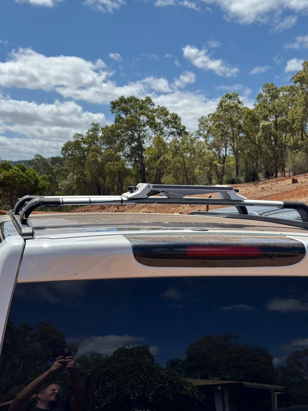Customer photo review of Starlink Mini Roof Rack Mount