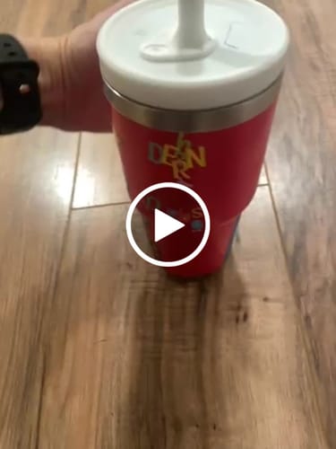 Customer video review of Customize My Crewcup Waterproof Stickers (Value 3 Pack)