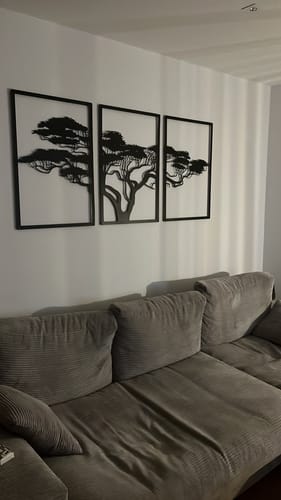 Customer photo review of Décoration murale en métal noir - Arbre de vie Africain