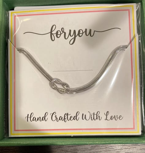 Customer photo review of Tie The Knot - Necklace!