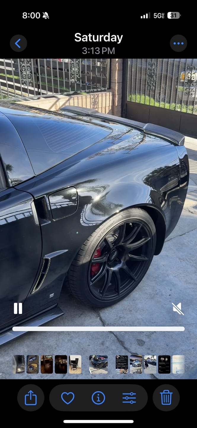 Customer photo review of Corvette C6 ZR1 Conversion Rear Trunk Spoiler
