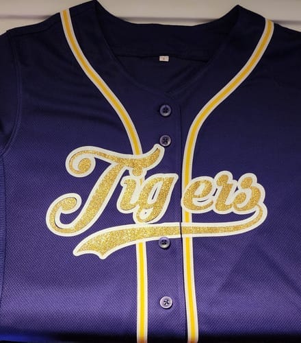 Customer photo review of Custom Royal Black Gradient Fashion Authentic Baseball Jersey