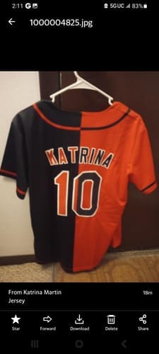 Customer photo review of Custom Aqua Pink-White Gradient Stripe Fashion Authentic Baseball Jersey