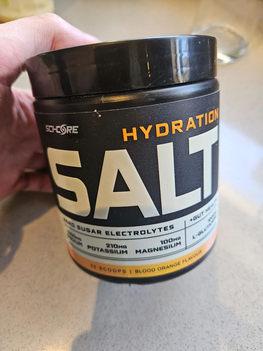 Customer photo review of HYDRATION SALT Blood Orange