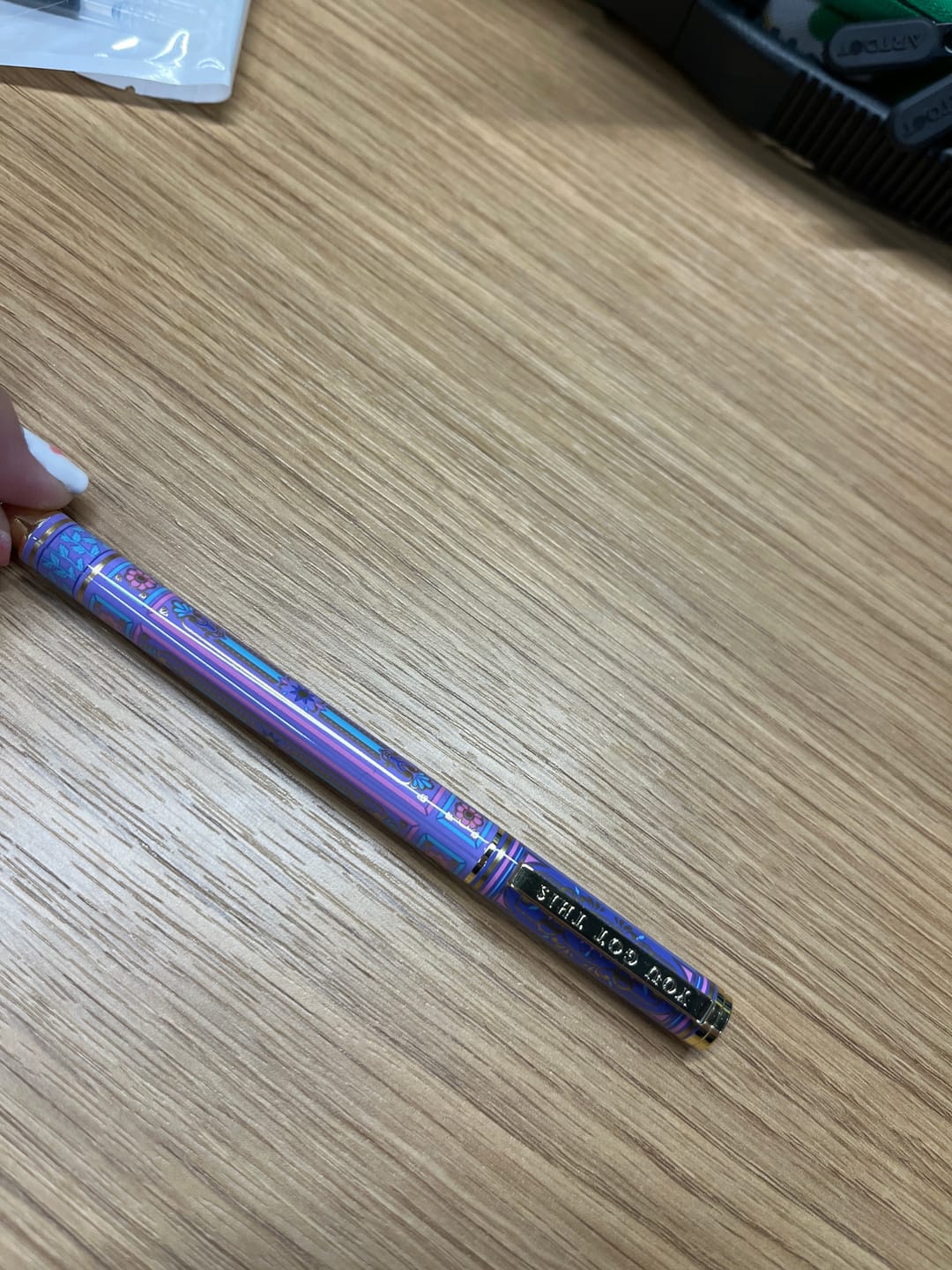 Customer photo review of You Got This Pen - Wisteria