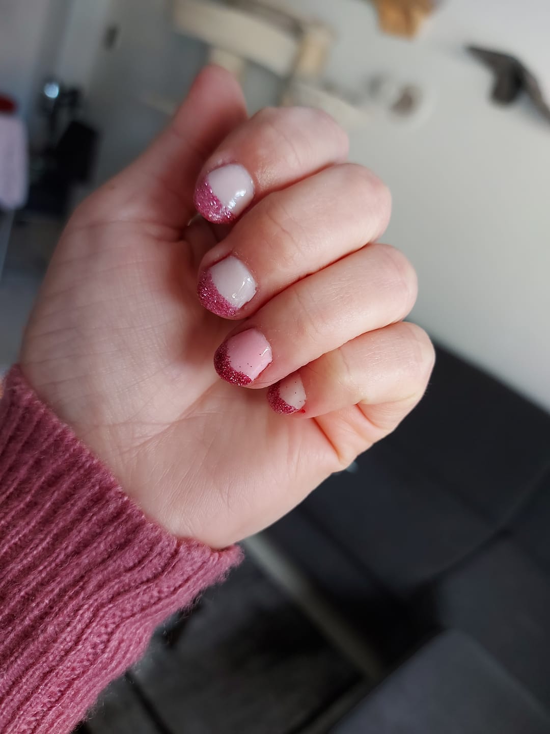 Customer photo review of Pink Lemonade Dipping Powder