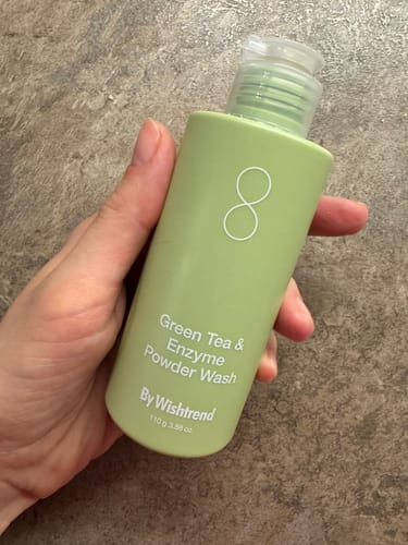 Customer photo review of By Wishtrend Green Tea & Enzyme Powder Wash enziminis veido prausiklis