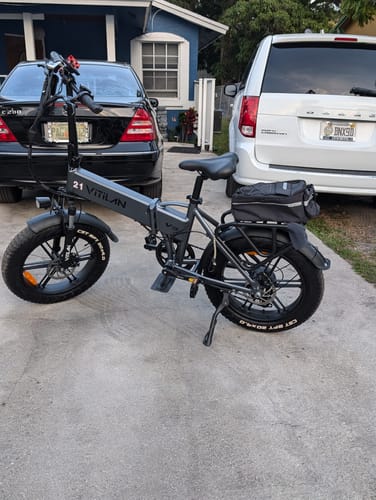 Customer photo review of V3 2.0 Folding Fat Tires Adult All Terrain Electric Bike
