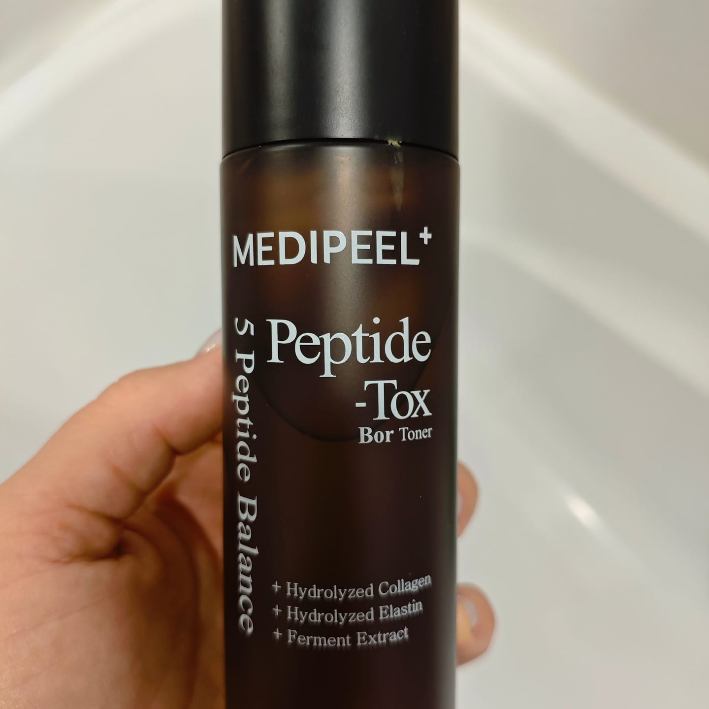 Customer photo review of Liftinga toniks ar peptīdu kompleksu Medi-Peel Peptide-Tox Bor Toner