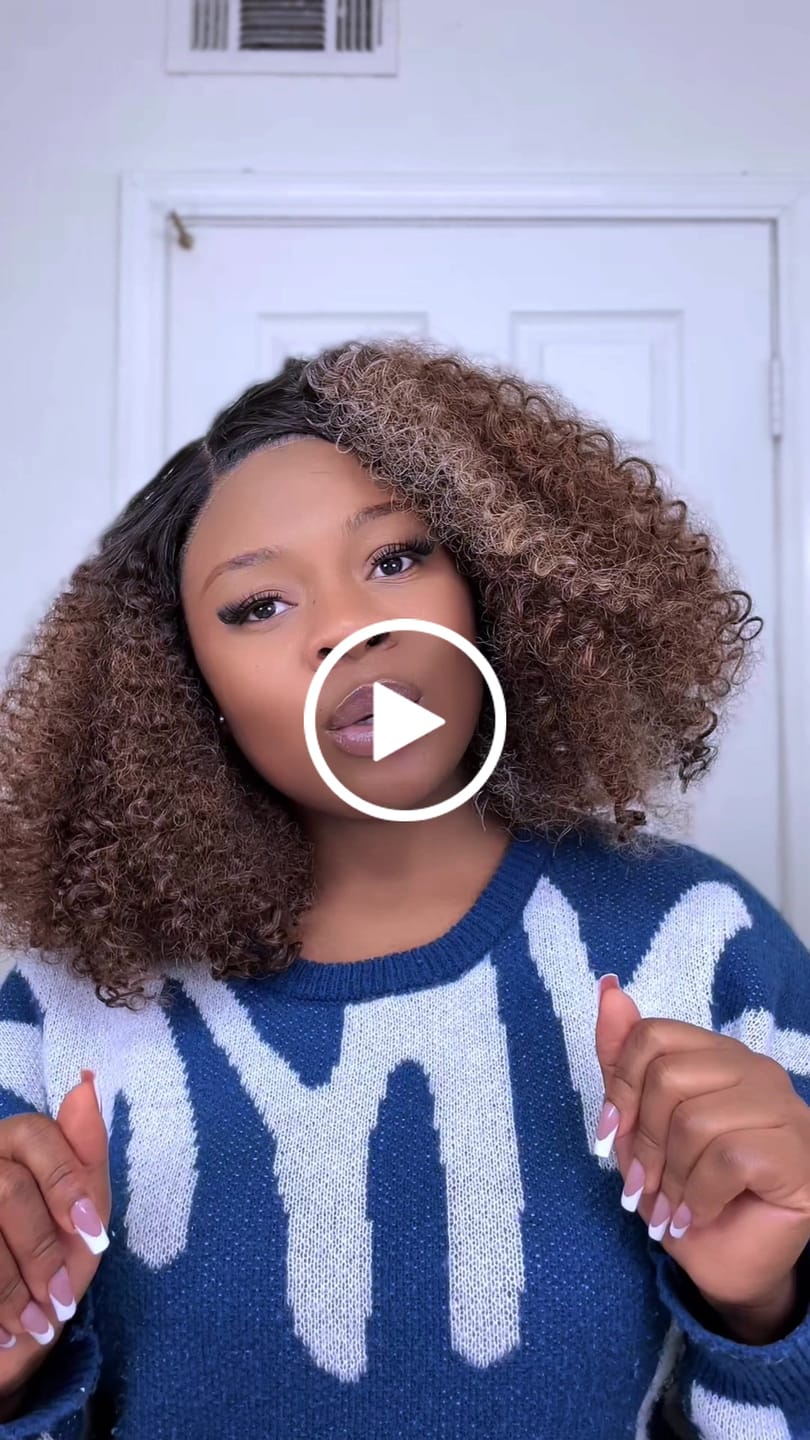 Customer video review of Sensationnel Curls Kinks Textured Lace Kinky Edges Glueless Y-Part HD Lace Front Wig - KINKY ZIGZAG CURLS 14"