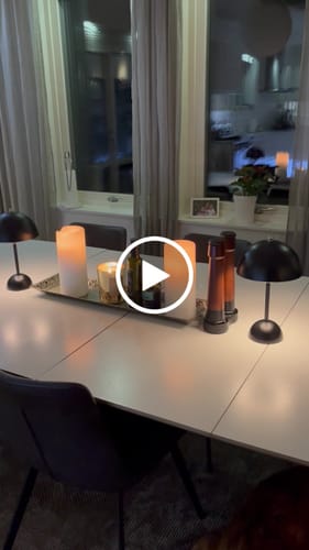 Customer video review of Bordslampa - Svamplampa Flowerbud - Batteridriven 5000 mAH