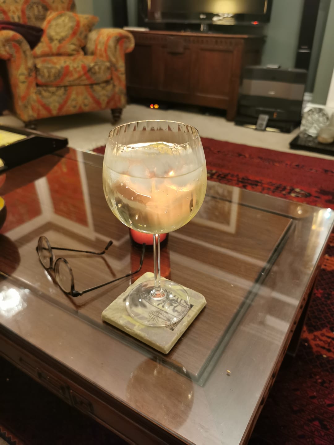 Customer photo review of Galway Crystal Erne Gin & Tonic Pair Amber