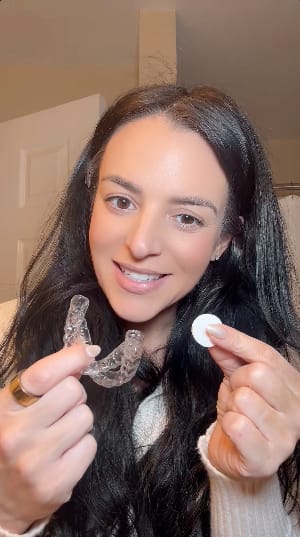 Customer photo review of Daily Retainer & Aligner Cleaner Tablets Mint-Scented | No DYE