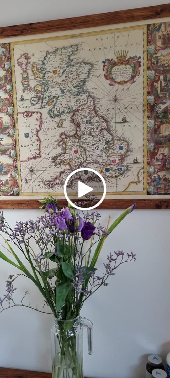 Customer video review of Old Viking Map of Great Britain in 1645 by Jan Jansson - Anglo-Saxon Heptarchy In England, Scotland & Wales