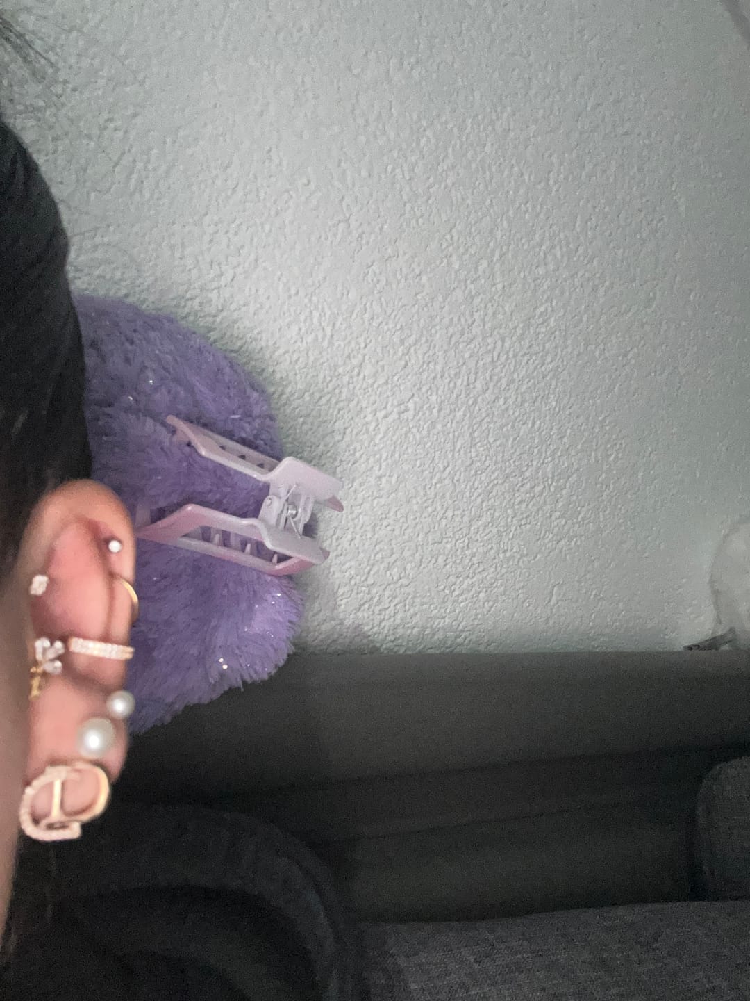 Customer photo review of Double Conch Piercing | Titan