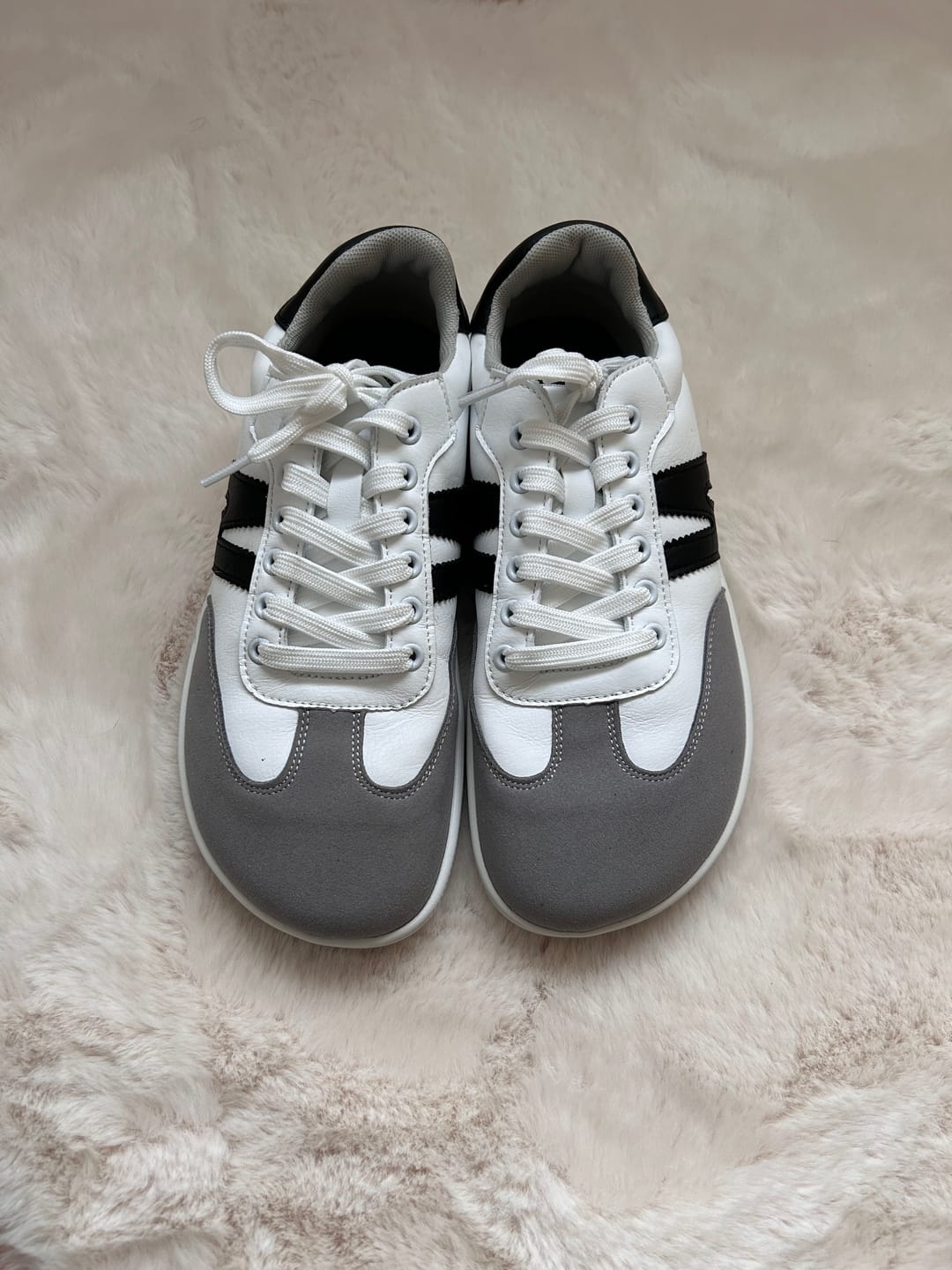 Customer photo review of ZZFABER Adult Soft Fiber Leather Barefoot Shoe