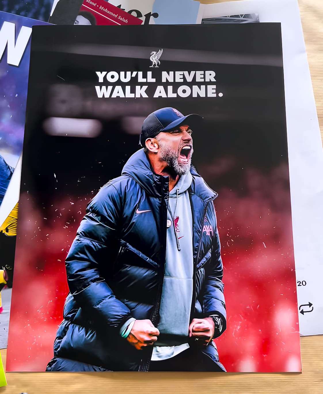 Customer photo review of Klopp 'YNWA' Poster