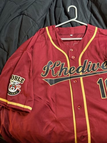 Customer photo review of Custom Orange Black-White Classic Style Authentic Baseball Jersey