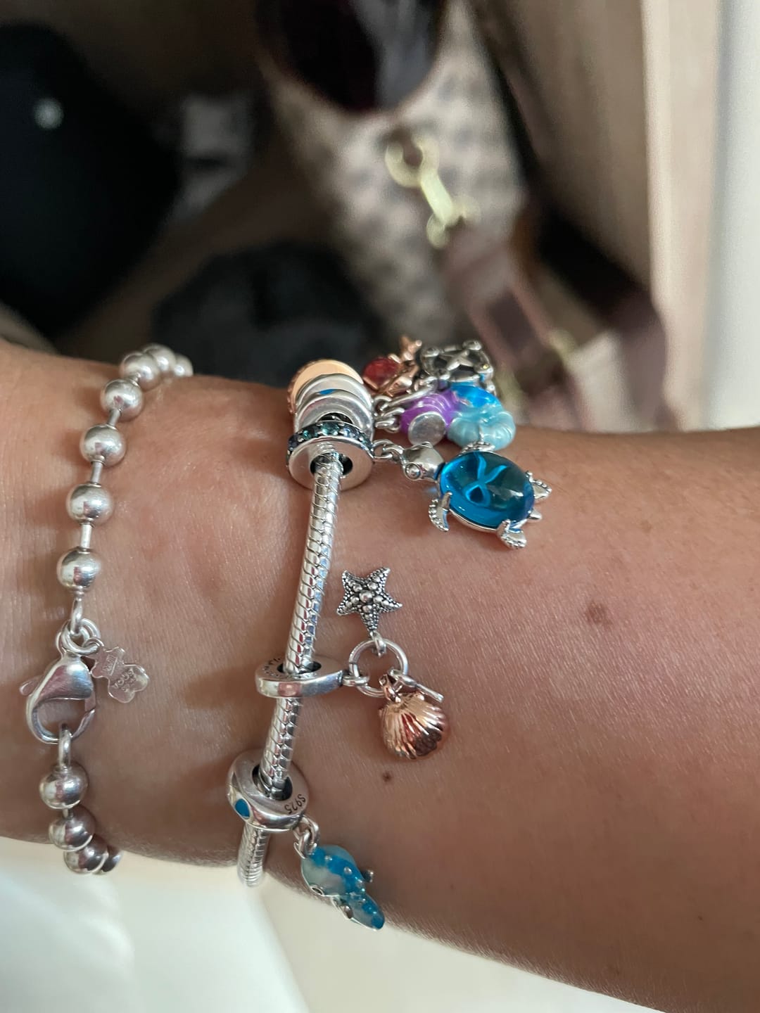 Customer photo review of Charm Tortuga Azul