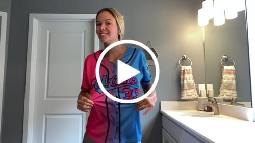 Customer photo review of Custom Orange Black-White Classic Style Authentic Baseball Jersey