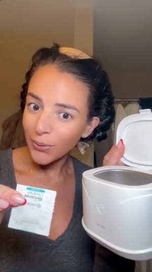 Customer photo review of Daily Retainer & Aligner Cleaner Tablets mint scented