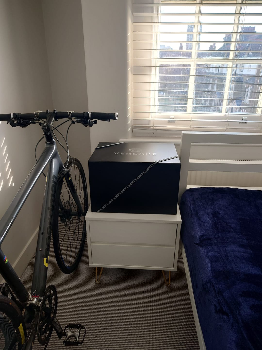 Customer photo review of Monaco 2 Drawer Bedside Cabinet