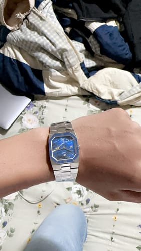 Customer photo review of Octagonal Enamel Diamond Watch