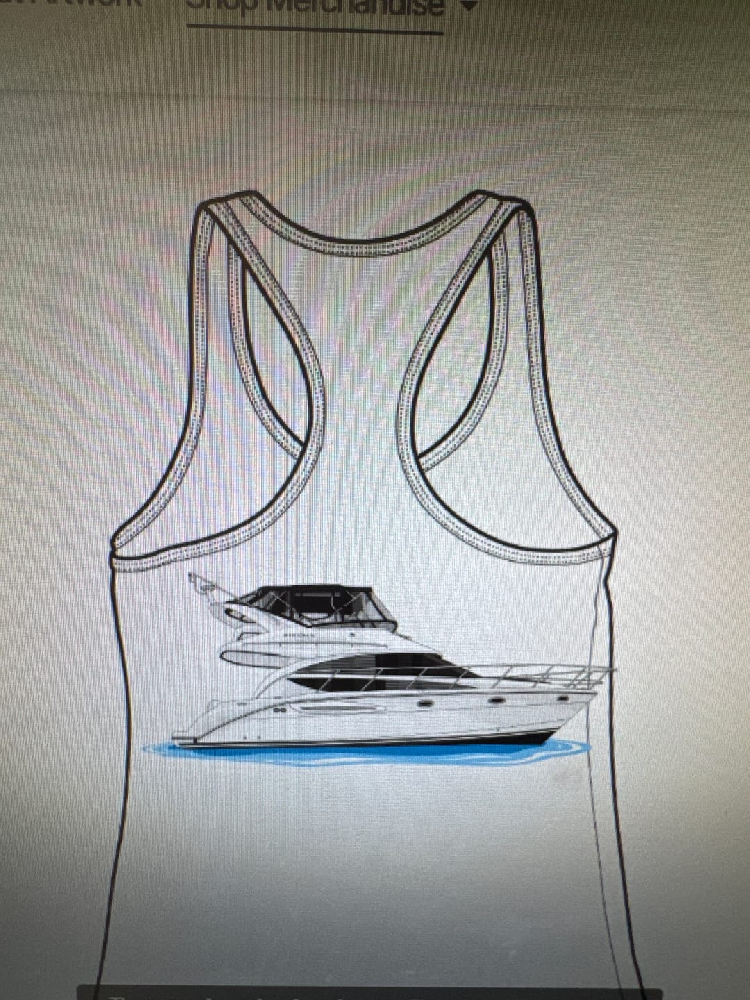 Customer photo review of Custom Womens Cotton-Blend Tank Tops
