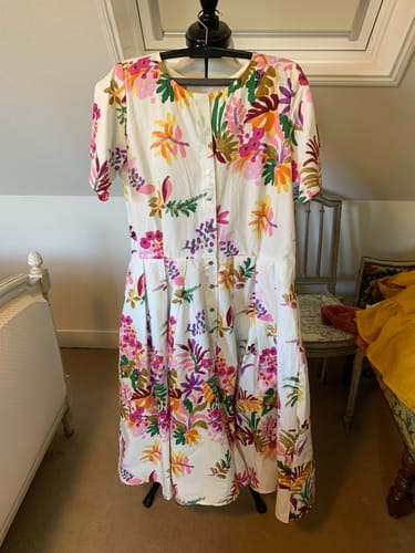 Customer photo review of #39 Combi India  taille M popeline de coton floraison raccourcie à 118cm