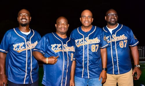 Customer photo review of Custom Royal Black Gradient Fashion Authentic Baseball Jersey