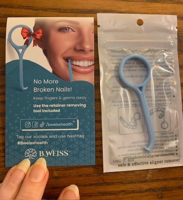 Customer photo review of Daily Retainer & Aligner Cleaner Tablets mint scented