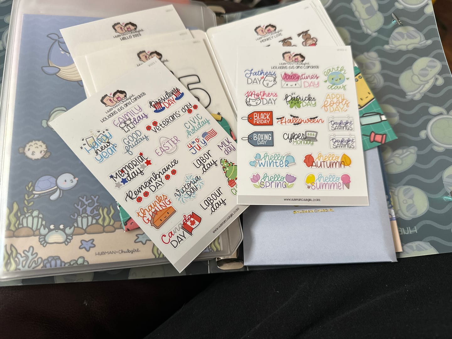 Customer photo review of Holidays Planner Stickers Set
