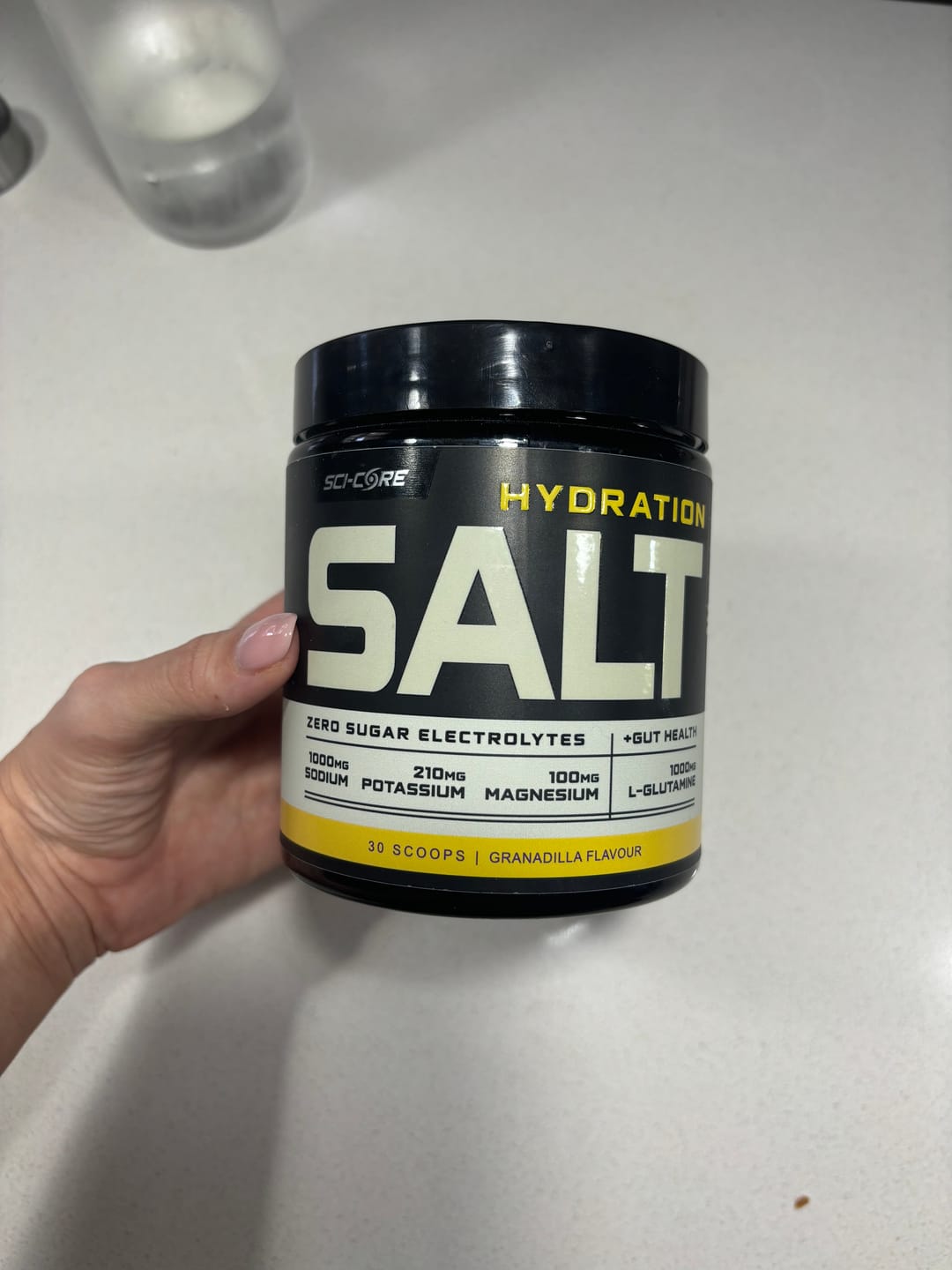 Customer photo review of HYDRATION SALT Granadilla Flavour