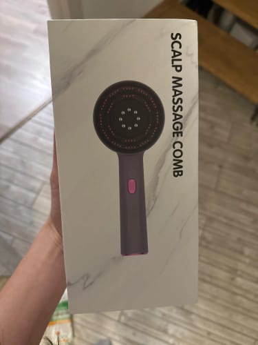 Customer photo review of Electric Massage Comb Red Light Vibration Head Massage Comb Oil Applicator Nourishing Scalp Brush Hair Growth Anti Loss Care
