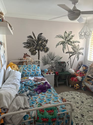 Customer photo review of SALE Jungle Mural Wallpaper