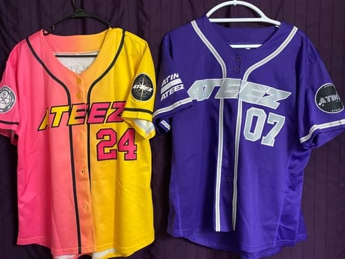Customer photo review of Custom Aqua Pink-White Gradient Stripe Fashion Authentic Baseball Jersey
